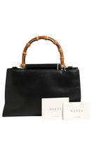 Gucci Nymphaea Bamboo Top Handle Leather Bag Gucci