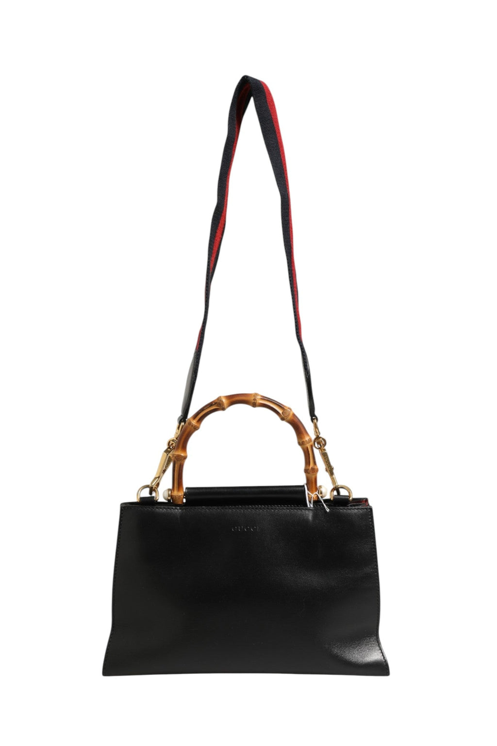 Gucci Nymphaea Bamboo Top Handle Leather Bag Gucci