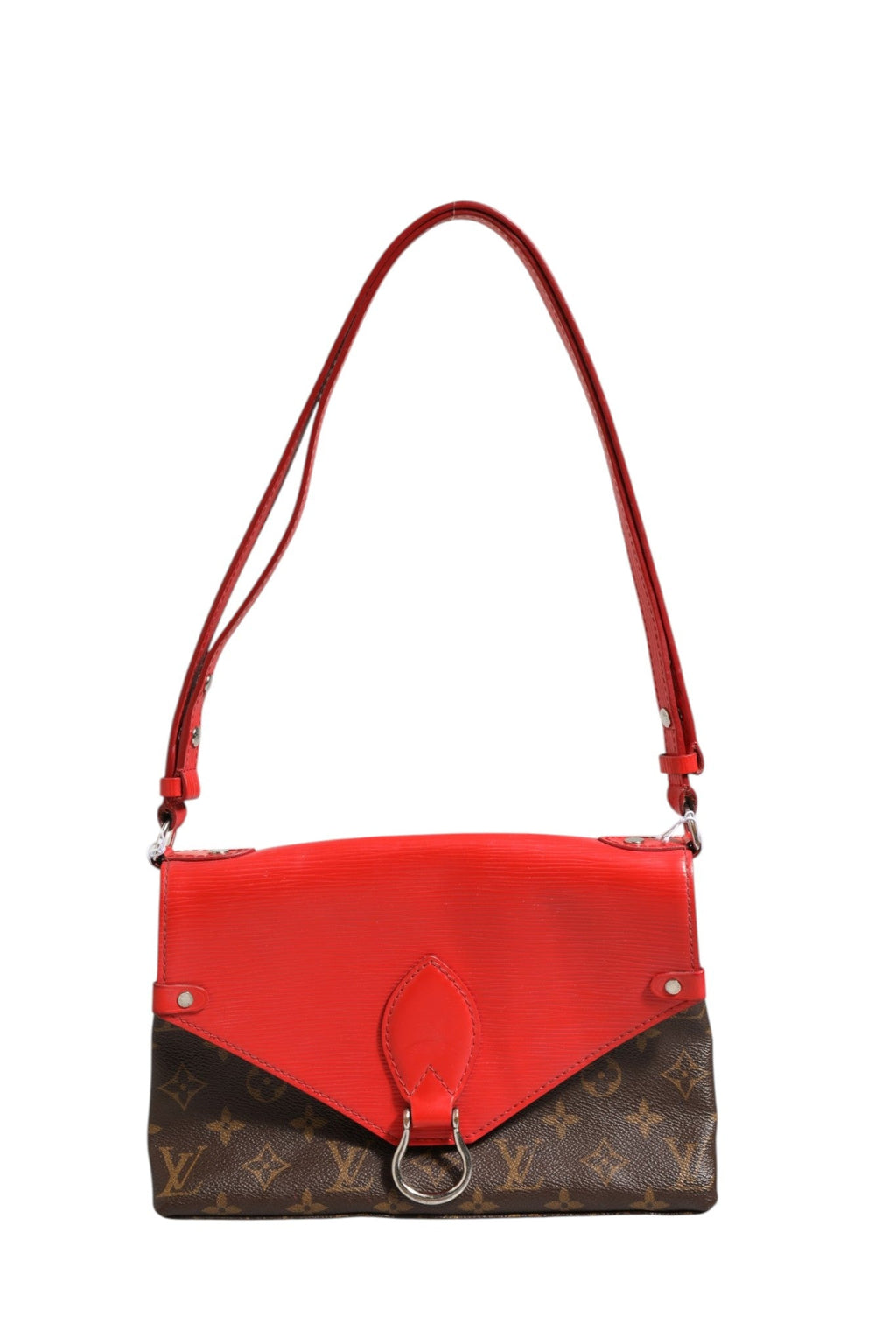 Louis Vuitton Saint Michel Monogram Epi Shoulder Bag Coquelicot Louis Vuitton