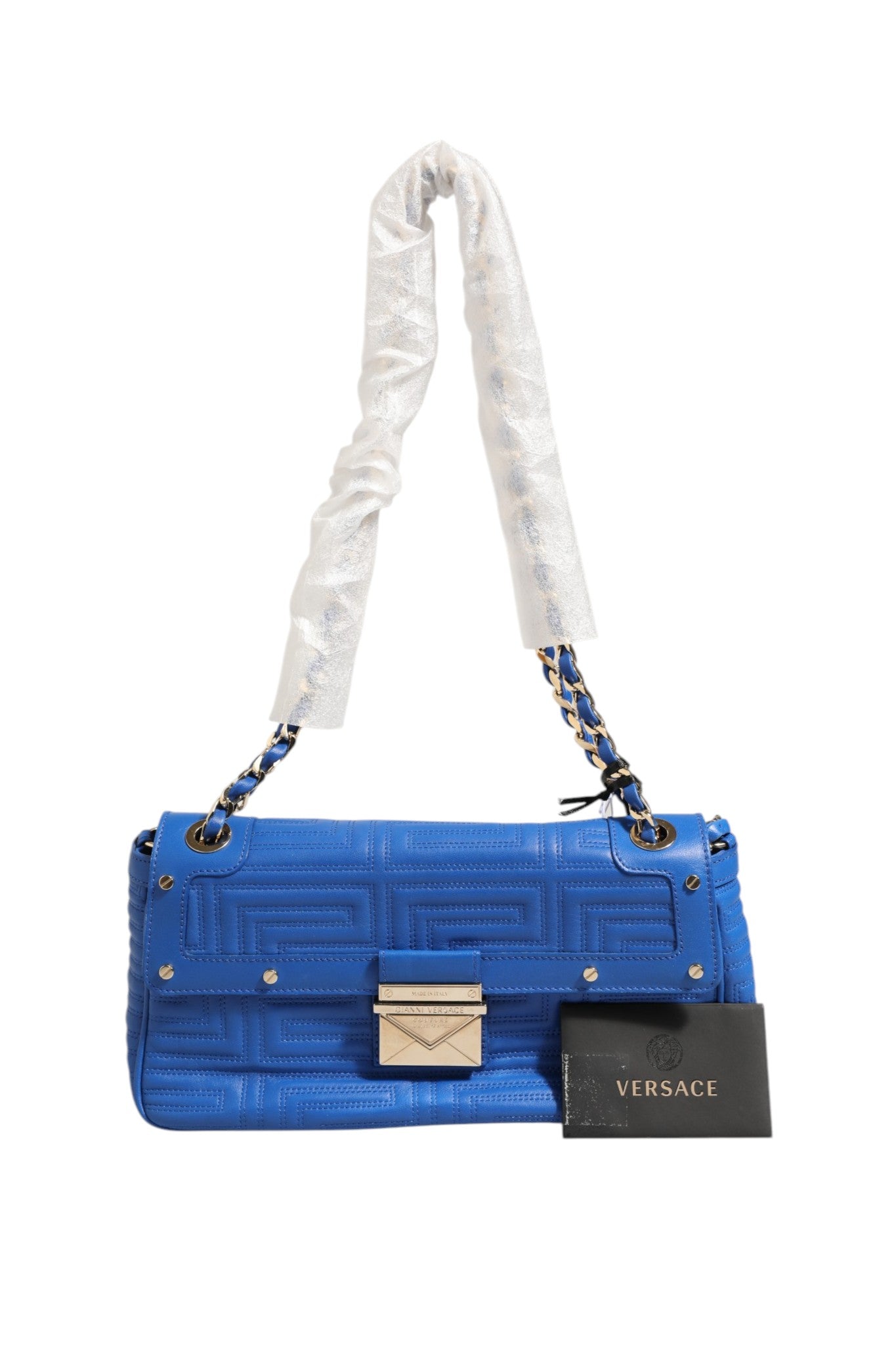 Versace Couture Quilted Leather Shoulder Bag Versace