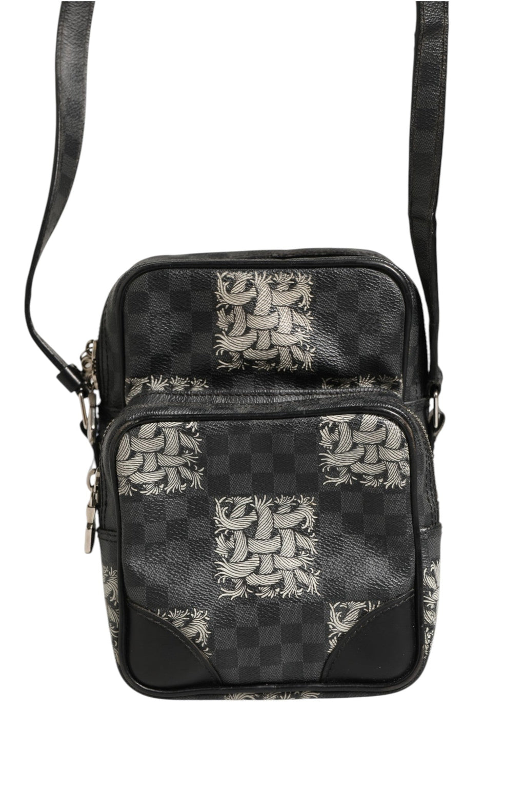 Louis Vuitton Black Damier Graphite Canvas Amazon Christopher Nemeth Shoulder Bag Louis Vuitton