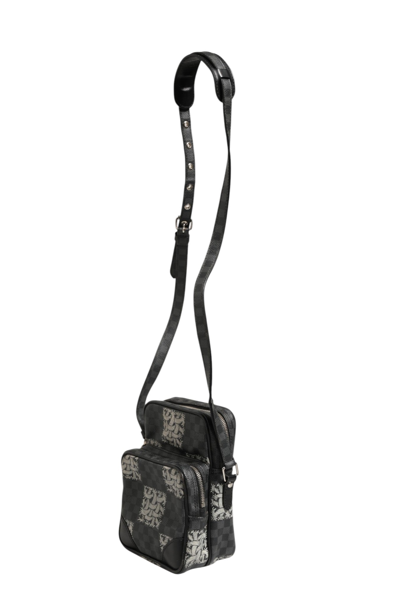 Louis Vuitton Black Damier Graphite Canvas Amazon Christopher Nemeth Shoulder Bag Louis Vuitton
