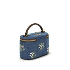 Valentino Garavani Blue Cotton Handbag Valentino Garavani