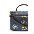 Valentino Garavani Blue Cotton Handbag Valentino Garavani
