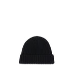 Prada Black Wool Oves Aries Beanie Prada