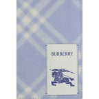 Burberry Blue Wool Oves Aries Scarf Burberry