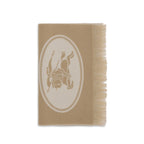 Burberry Beige Wool Oves Aries Scarf Burberry