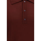 Valentino Bordeaux Wool Oves Aries Polo Shirt Valentino