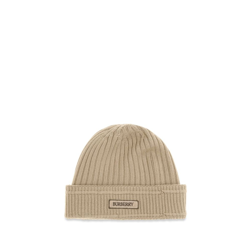 Burberry Beige Wool Oves Aries Beanie Burberry
