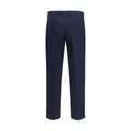 Fendi Blue Wool Oves Aries Dress Pants Fendi