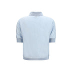 Jacob Cohen Blue Wool Oves Aries Shortsleeve Shirt Jacob Cohen