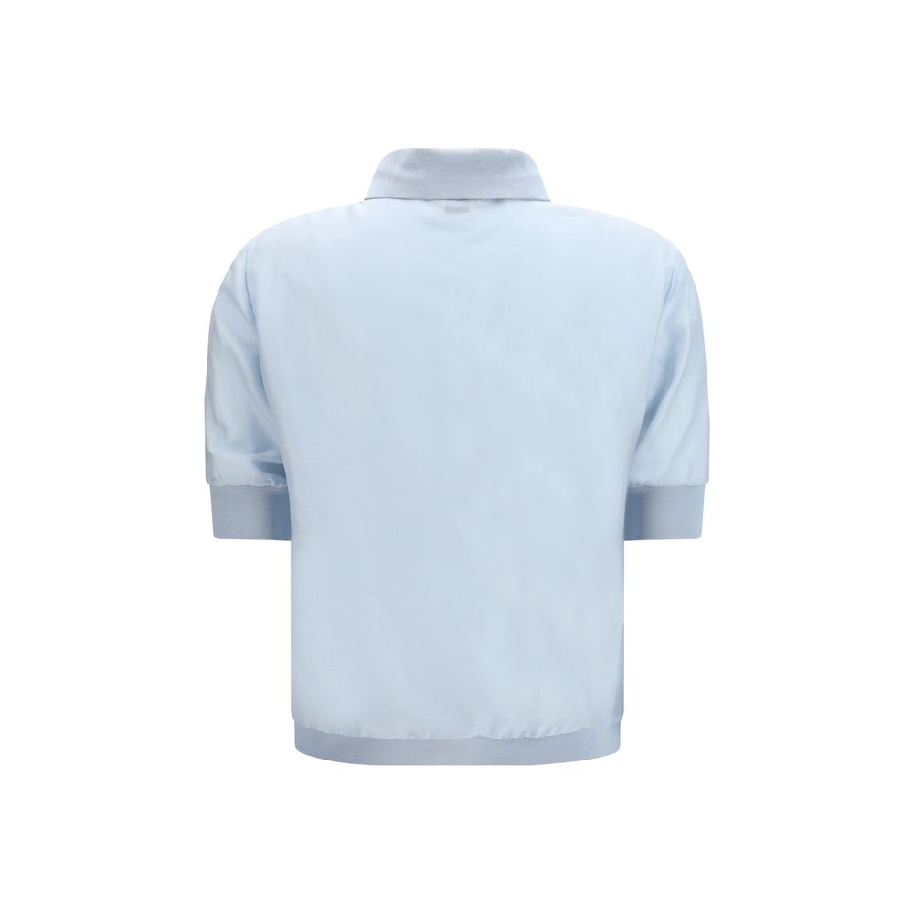 Jacob Cohen Blue Wool Oves Aries Shortsleeve Shirt Jacob Cohen