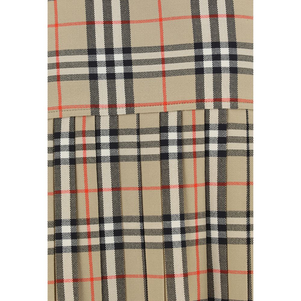Burberry Beige Wool Oves Aries Mini Skirt Burberry