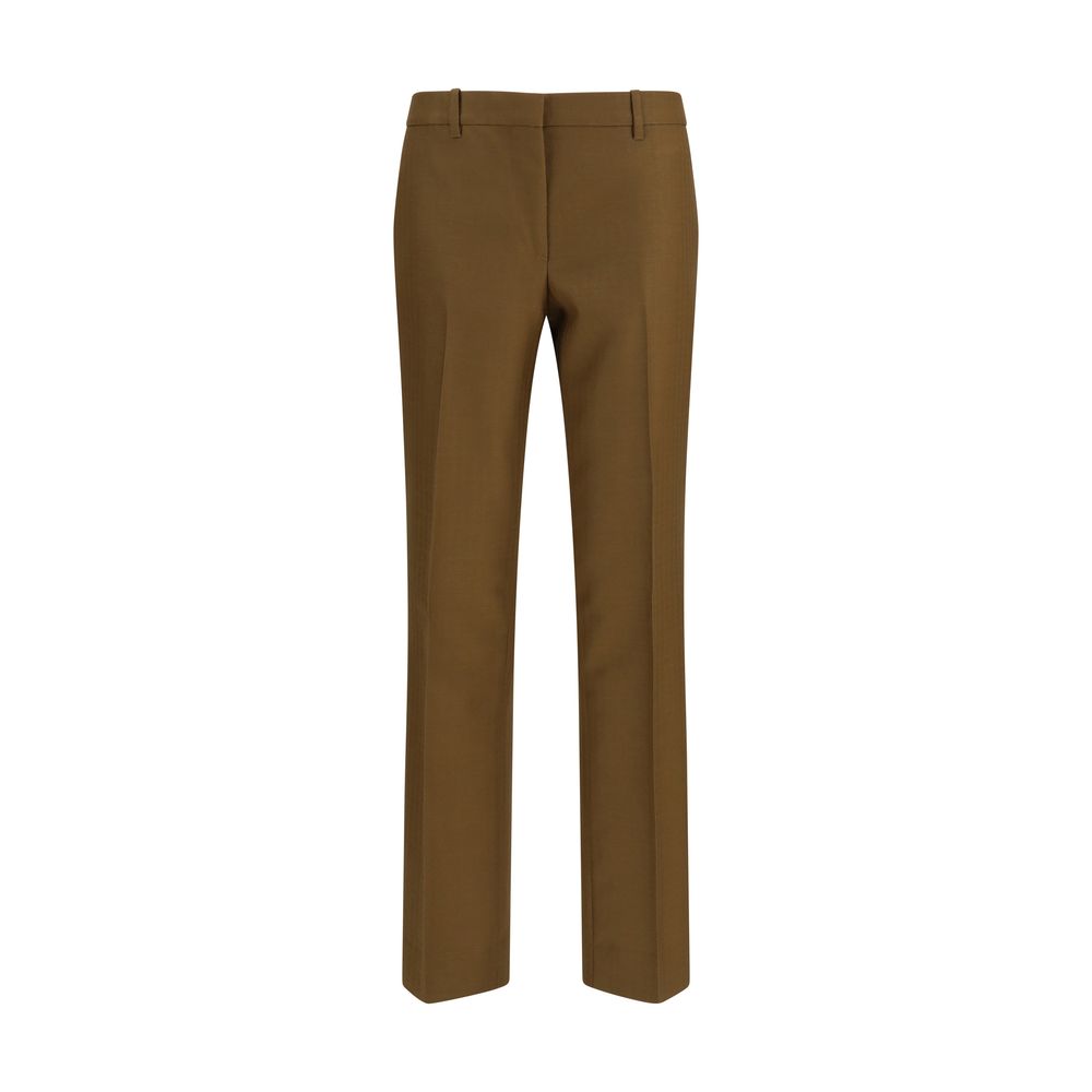 Burberry Brown Wool Oves Aries Dress Pants Burberry
