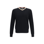 Burberry Black Wool Oves Aries Sweatshirt Burberry