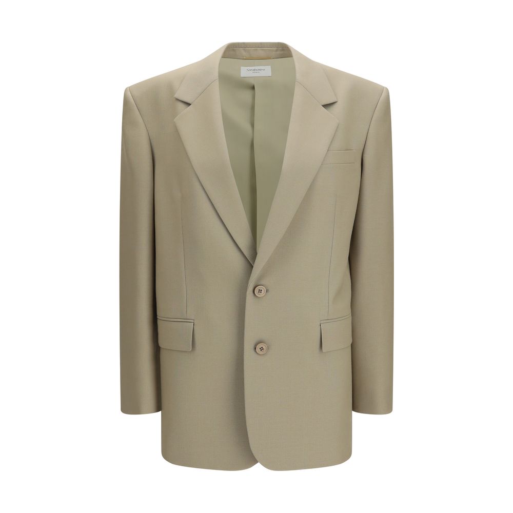 Saint Laurent Beige Wool Oves Aries Blazer Saint Laurent