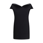 Balenciaga Black Wool Oves Aries Cocktail Dress Balenciaga