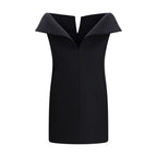 Balenciaga Black Wool Oves Aries Cocktail Dress Balenciaga