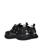 Versace Black Fabric Sneakers Versace