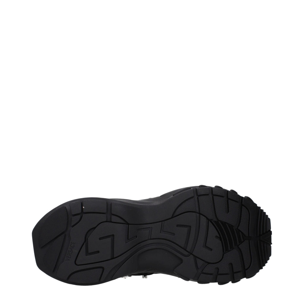 Versace Black Fabric Sneakers Versace