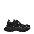 Versace Black Fabric Chunky Sneakers Versace