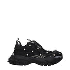 Versace Black Fabric Chunky Sneakers Versace