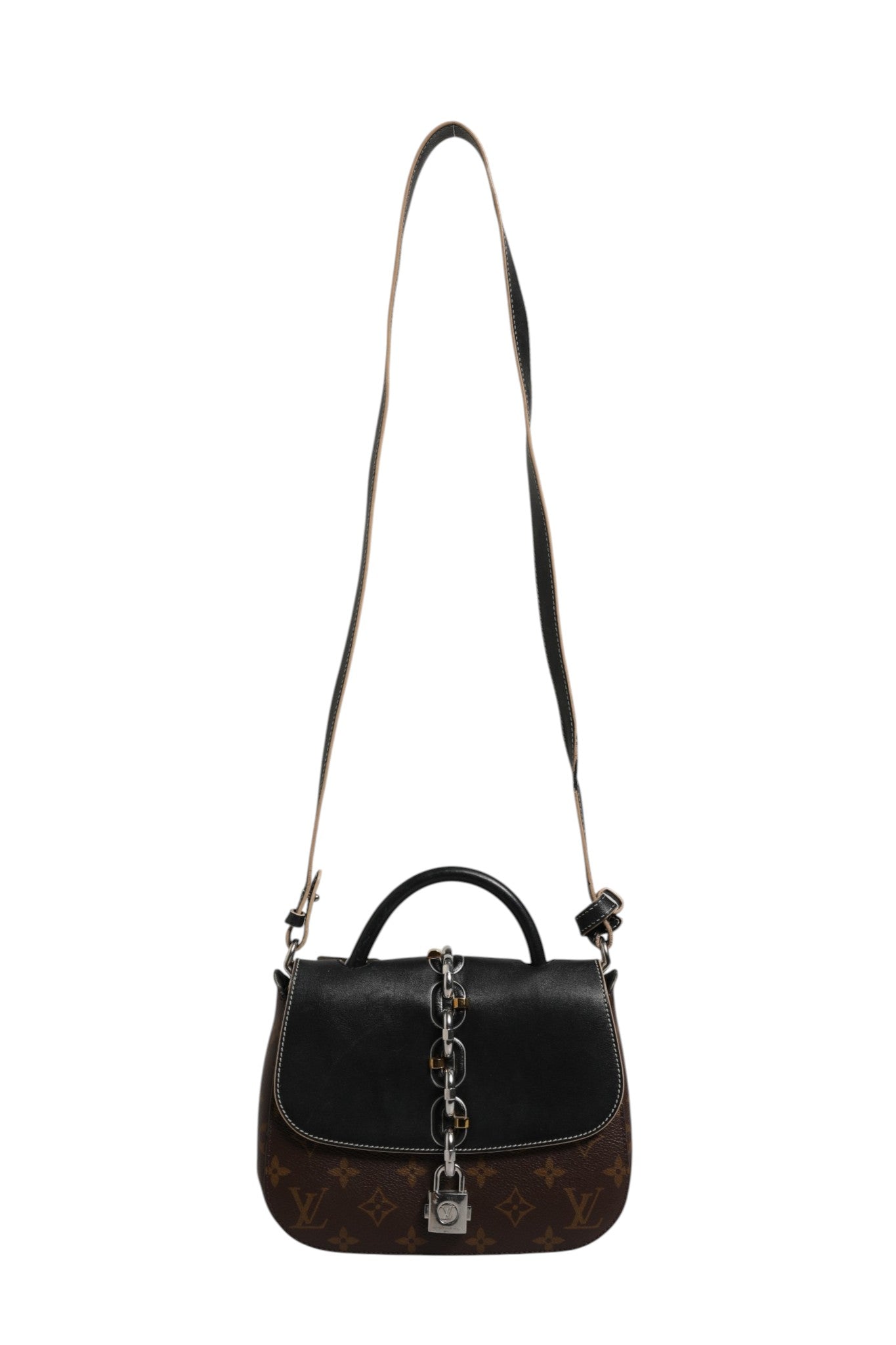 Louis Vuitton Calfskin Monogram Chain It Bag PM Black Louis Vuitton