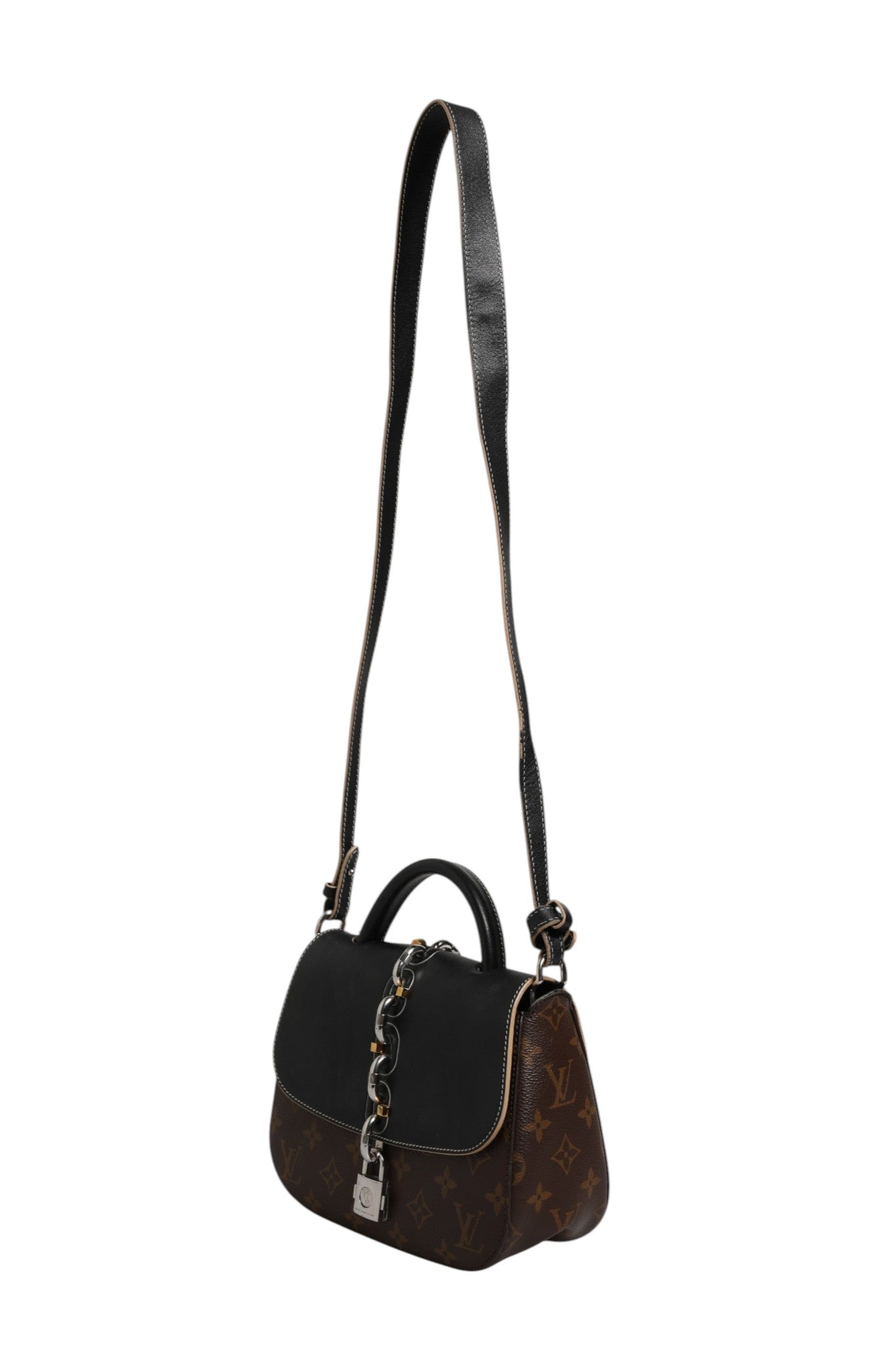 Louis Vuitton Calfskin Monogram Chain It Bag PM Black Louis Vuitton