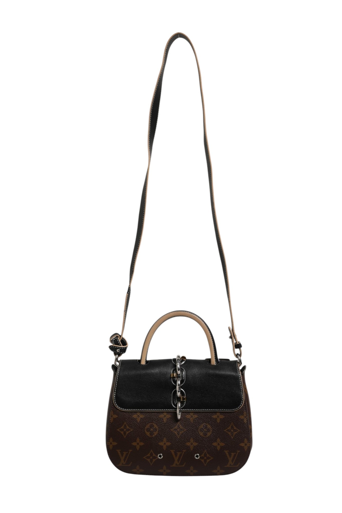 Louis Vuitton Calfskin Monogram Chain It Bag PM Black Louis Vuitton