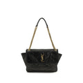 Saint Laurent Black Calf Leather Bos Taurus Shoulder Bag Saint Laurent