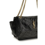 Saint Laurent Black Calf Leather Bos Taurus Shoulder Bag Saint Laurent