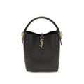 Saint Laurent Black Calf Leather Bos Taurus Backet Bag Saint Laurent