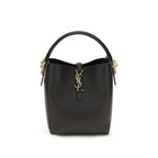 Saint Laurent Black Calf Leather Bos Taurus Backet Bag Saint Laurent