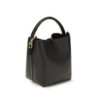 Saint Laurent Black Calf Leather Bos Taurus Backet Bag Saint Laurent