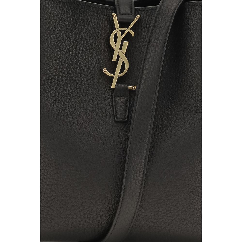 Saint Laurent Black Calf Leather Bos Taurus Backet Bag Saint Laurent
