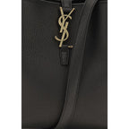 Saint Laurent Black Calf Leather Bos Taurus Backet Bag Saint Laurent