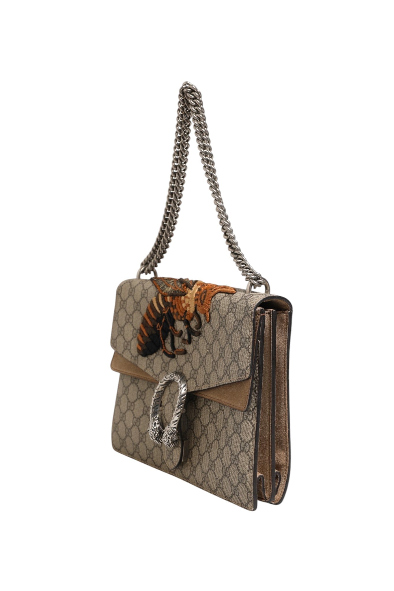 Gucci Supreme Monogram Bee Embroidered Shoulder Bag Gucci
