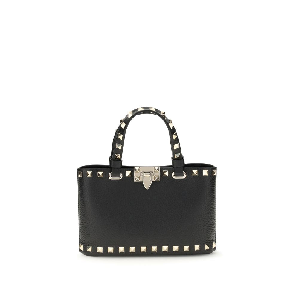 Valentino Garavani Black Calf Leather Bos Taurus Handbag Valentino Garavani