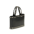 Valentino Garavani Black Calf Leather Bos Taurus Handbag Valentino Garavani