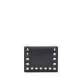 Valentino Garavani Black Calf Leather Bos Taurus Wallet Valentino Garavani