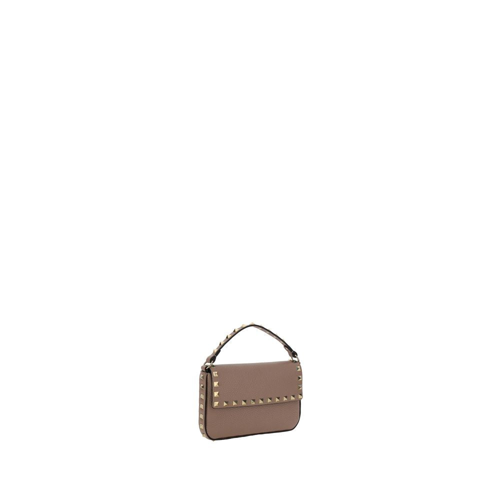 Valentino Garavani Beige Calf Leather Bos Taurus Shoulder Bag Valentino Garavani