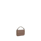 Valentino Garavani Beige Calf Leather Bos Taurus Shoulder Bag Valentino Garavani