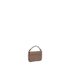Valentino Garavani Beige Calf Leather Bos Taurus Shoulder Bag Valentino Garavani