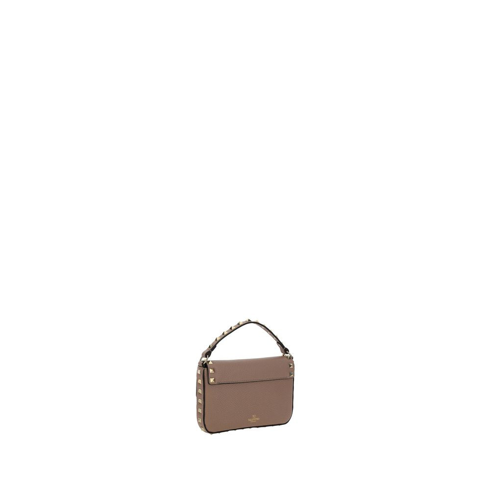 Valentino Garavani Beige Calf Leather Bos Taurus Shoulder Bag Valentino Garavani