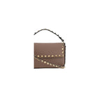Valentino Garavani Beige Calf Leather Bos Taurus Shoulder Bag Valentino Garavani