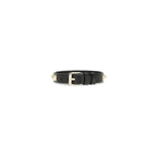 Valentino Garavani Black Calf Leather Bos Taurus Bracelet Valentino Garavani