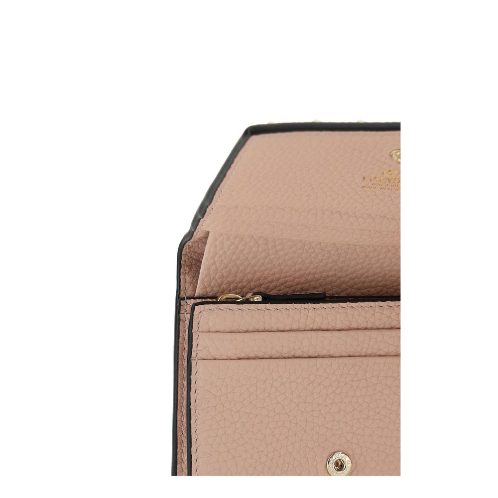 Valentino Garavani Multicolor Calf Leather Bos Taurus Wallet Valentino Garavani