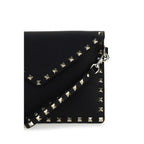 Valentino Garavani Black Calf Leather Bos Taurus Wallet Valentino Garavani
