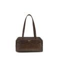 Prada Brown Calf Leather Bos Taurus Shoulder Bag Prada