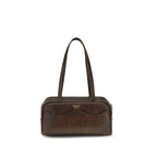 Prada Brown Calf Leather Bos Taurus Shoulder Bag Prada